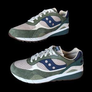 Saucony Originals Shadow 6000 Premium Beige/Green/Navy M 11 W 12.5 unisex 🔥NEW🔥